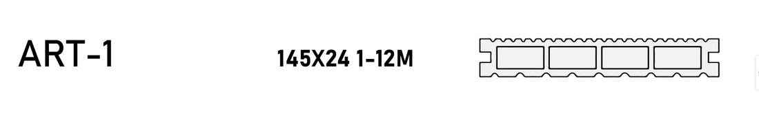 WPC terrace board ART-1 (145mmx24mm).