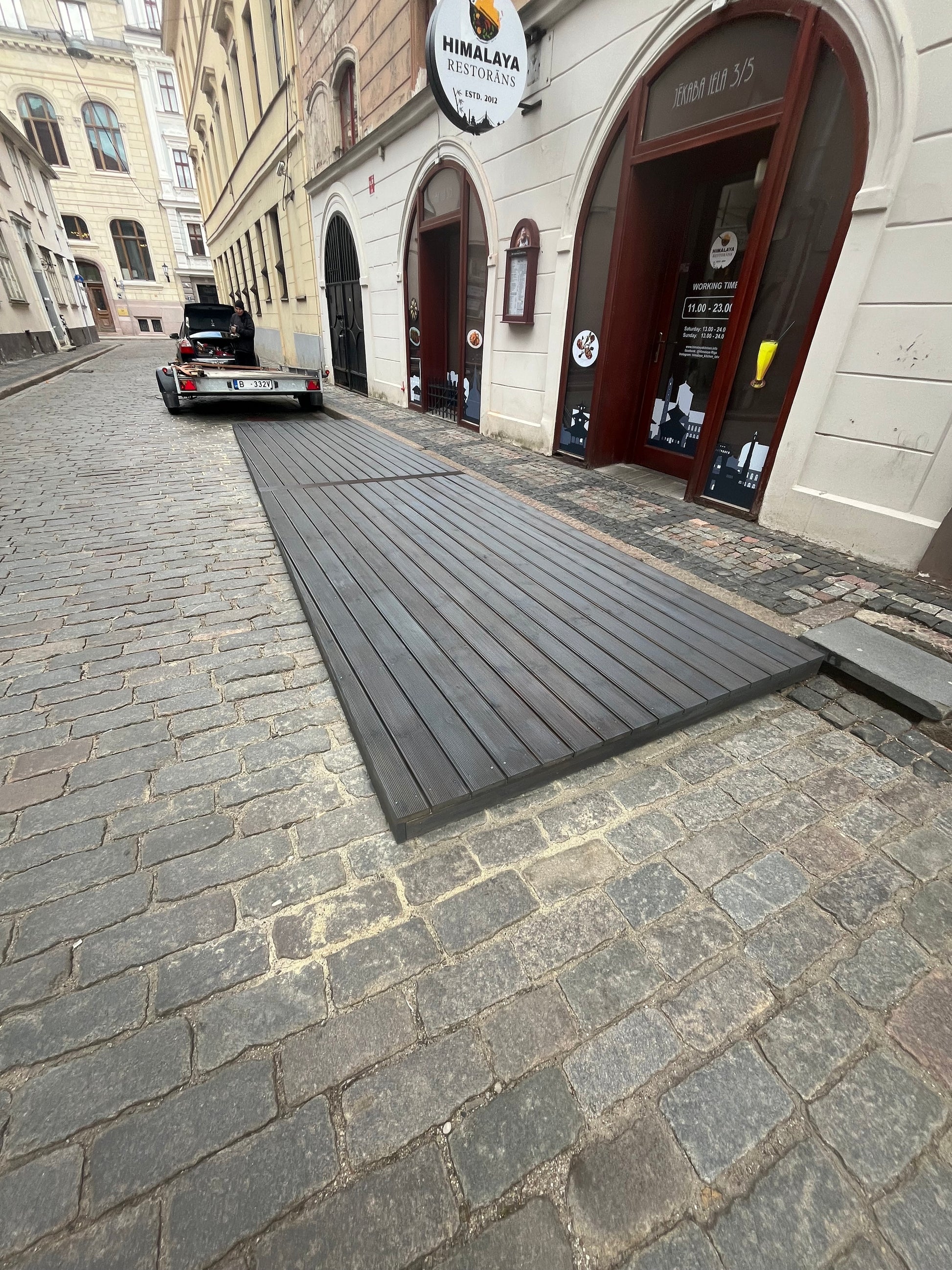 cafe with terrace deck