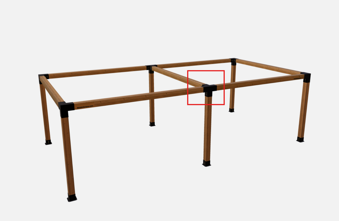 Extender Bracket for Pergola/Canopy (145x145mm lumber)