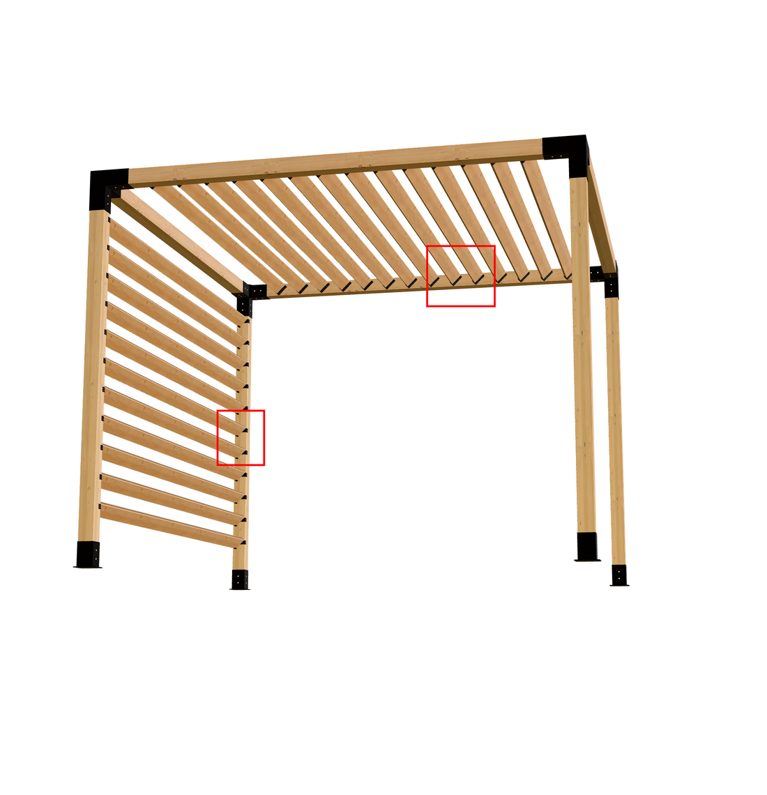 Rooftop and Wall Mount Bracket (Type4-Louvre)2pcs..