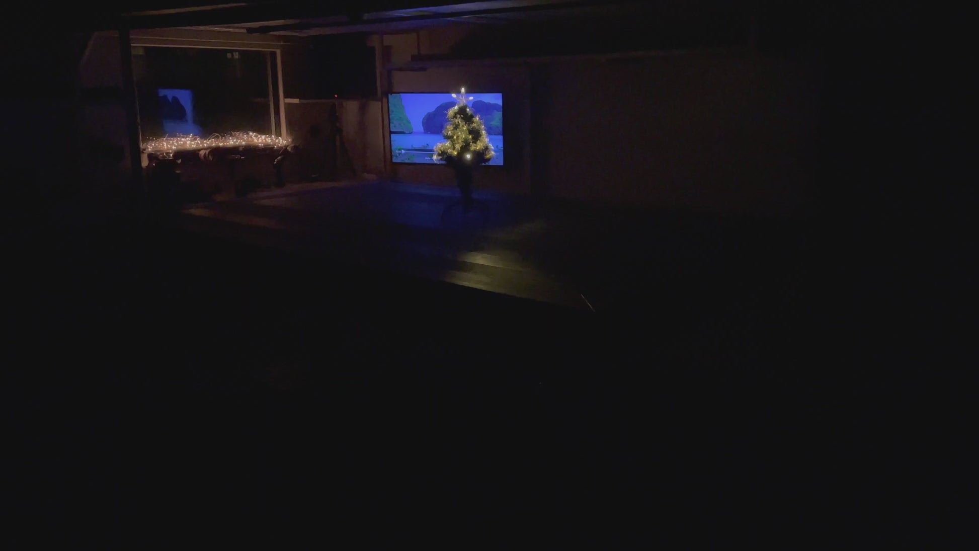 led gaismas terasei
